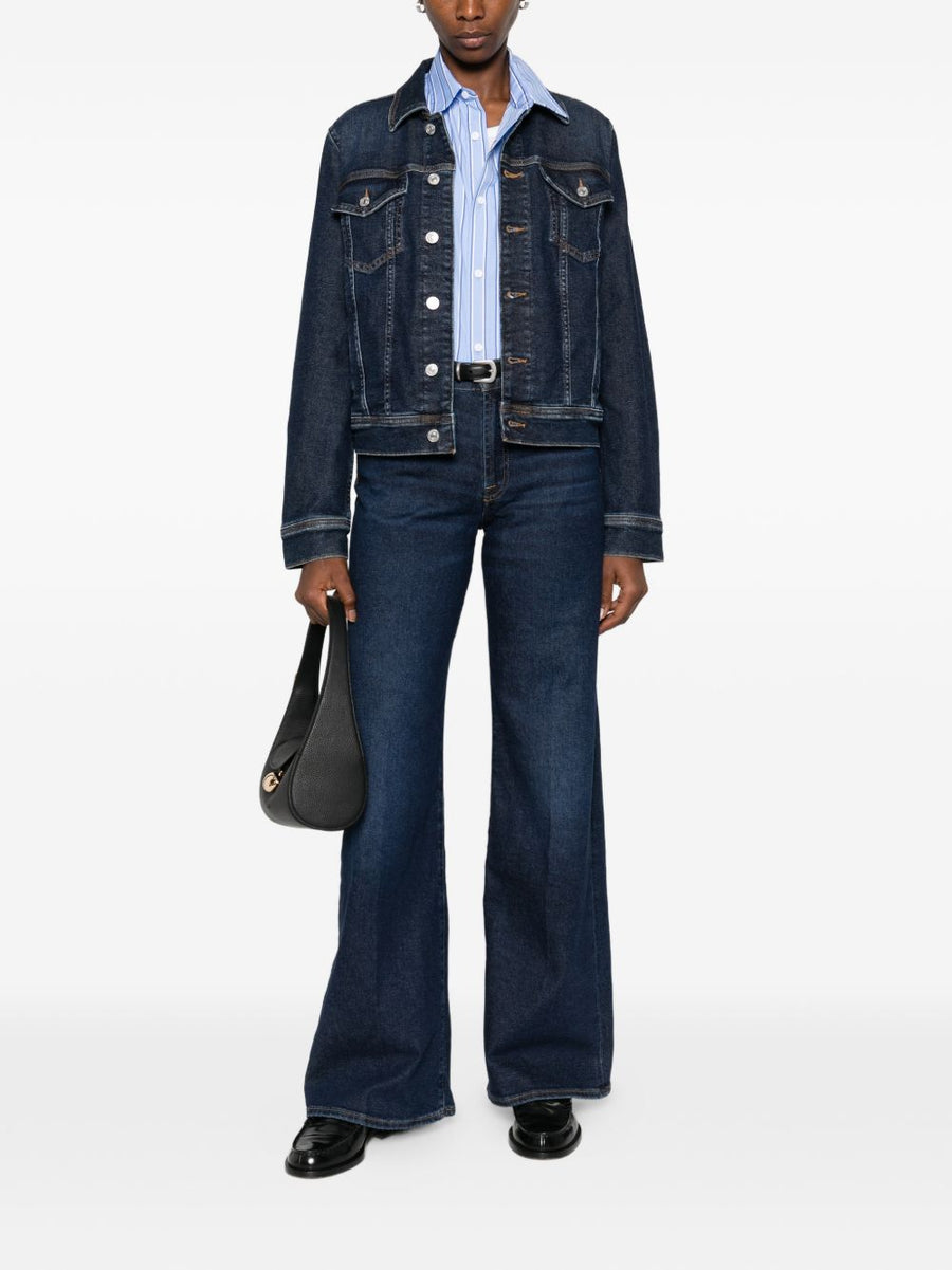 Seven Lotta Denim Jeans For Women All Day Comfort Stretch Five Pocket Ink Blue Versatile Wardrobe Staple