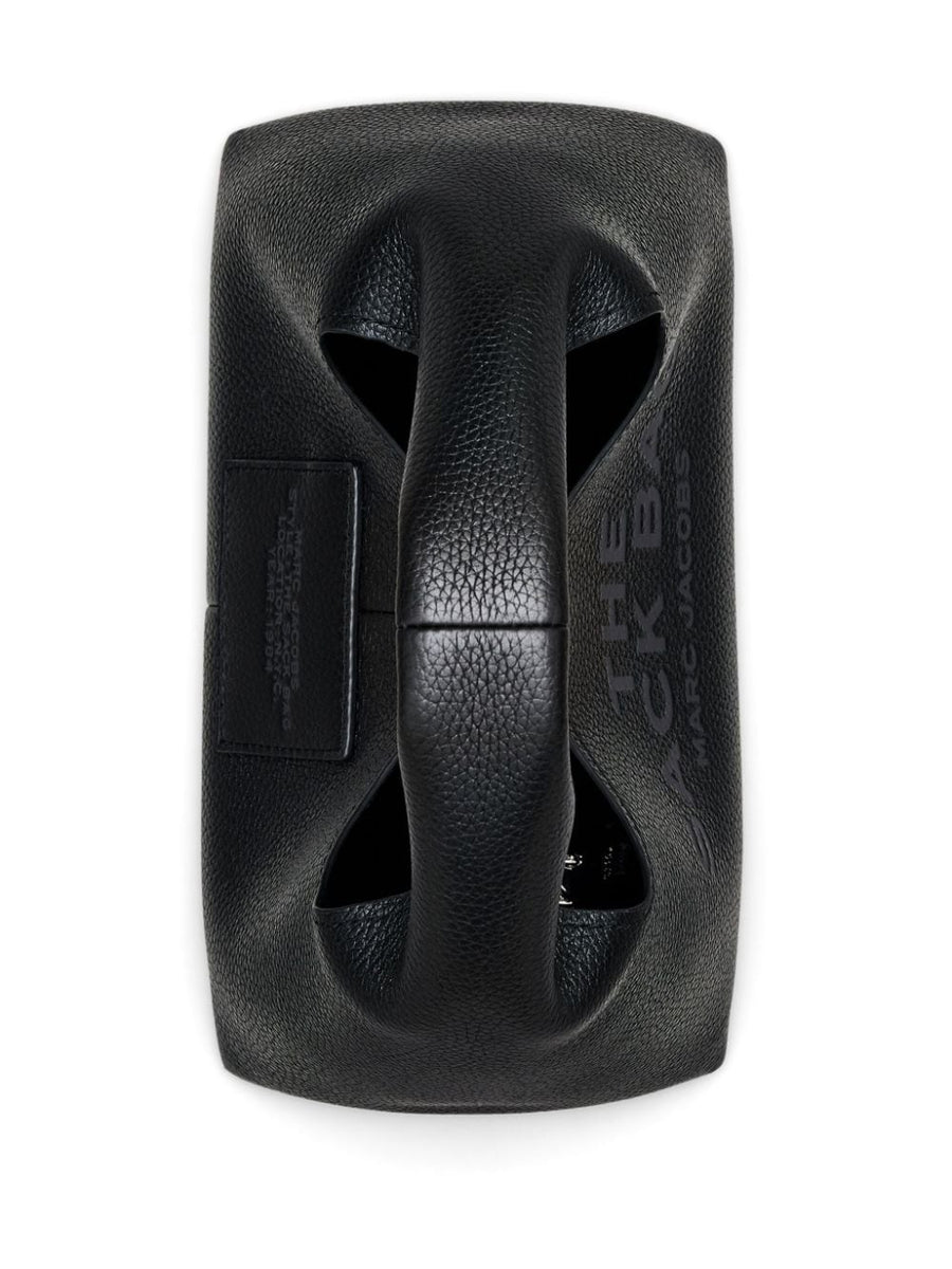 Marc Jacobs The Mini Sack Bag Black Grained Leather, Compact Luxury For Women Day To Night