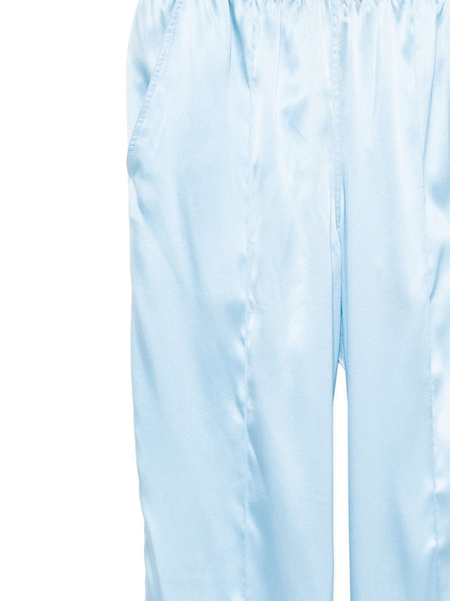 Tom Ford Silk Trousers For Women Luxury Loungewear With Elastic Waistband And Side Pockets