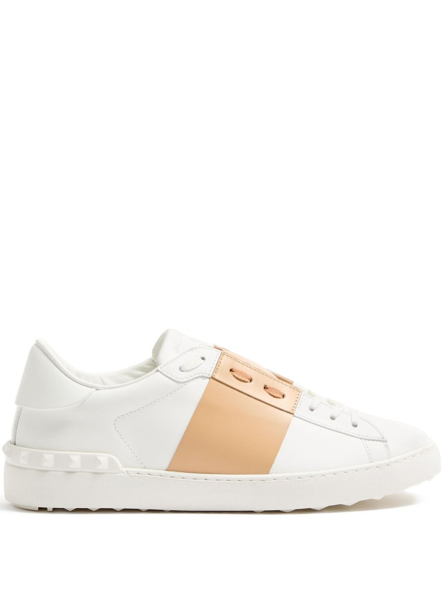 Valentino Garavani Calfskin Open Sneaker For Men Premium Luxury Calf Leather Comfort Everyday