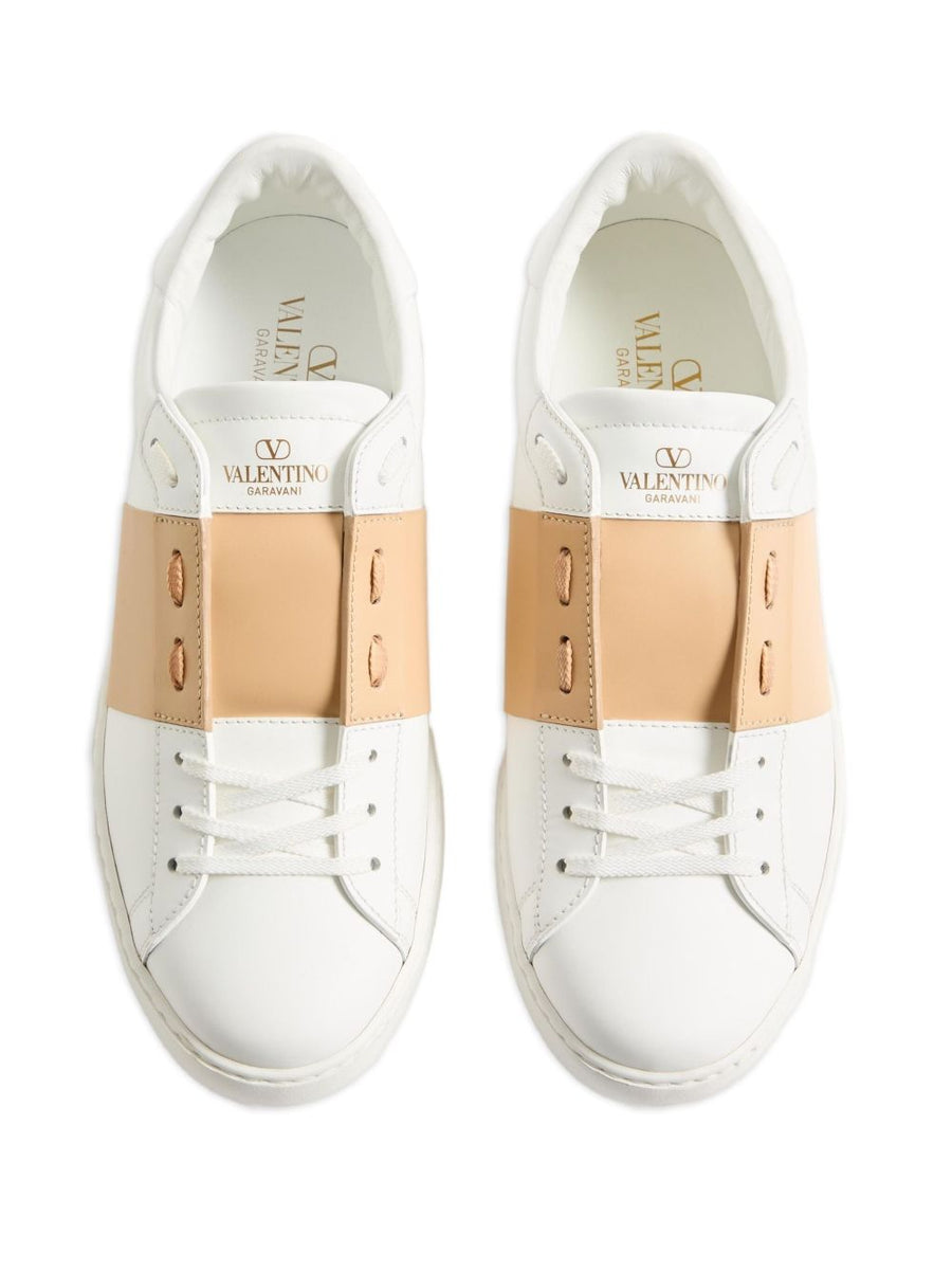 Valentino Garavani Calfskin Open Sneaker For Men Premium Luxury Calf Leather Comfort Everyday
