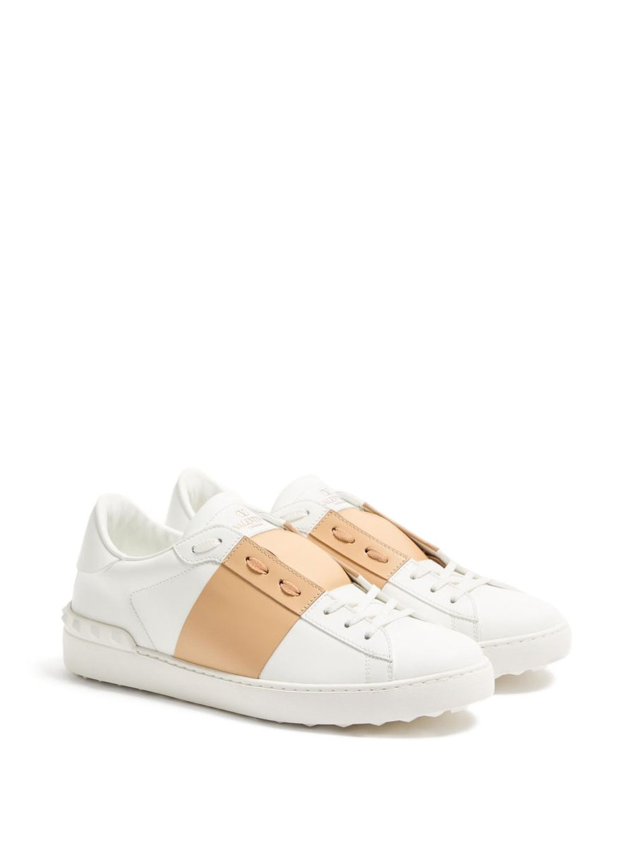 Valentino Garavani Calfskin Open Sneaker For Men Premium Luxury Calf Leather Comfort Everyday