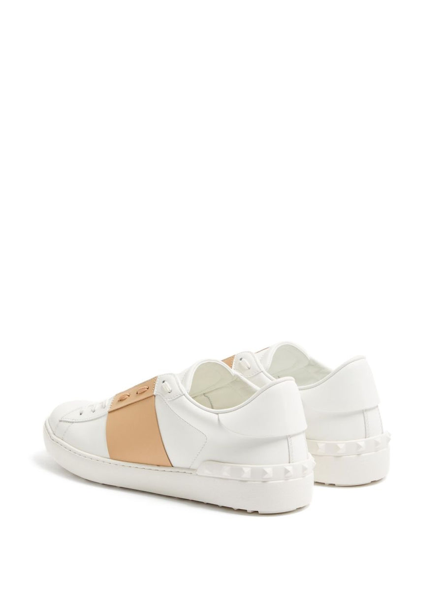 Valentino Garavani Calfskin Open Sneaker For Men Premium Luxury Calf Leather Comfort Everyday