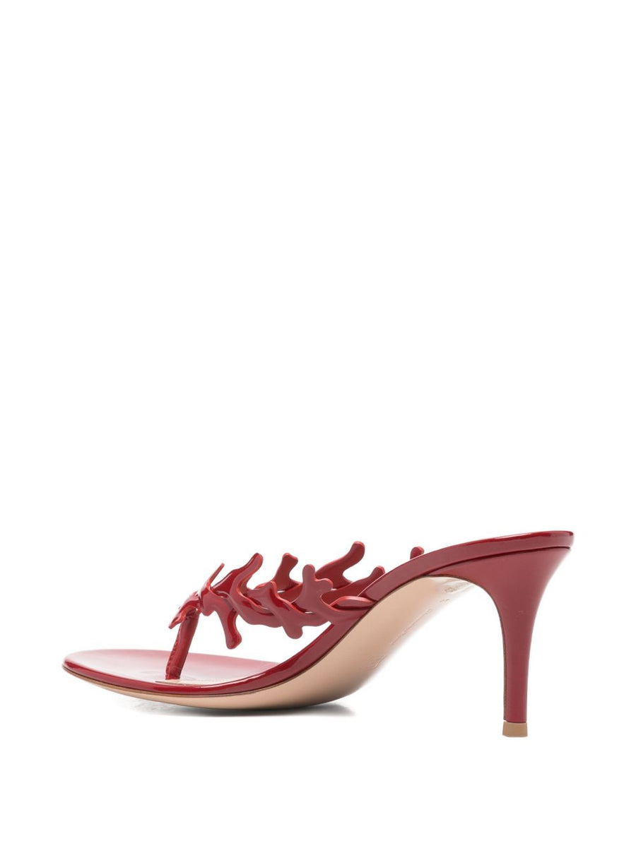 Gianvito Rossi Ocean Patent Leather Sandals For Women 7 Cm Embellished Strap Luxury Edition