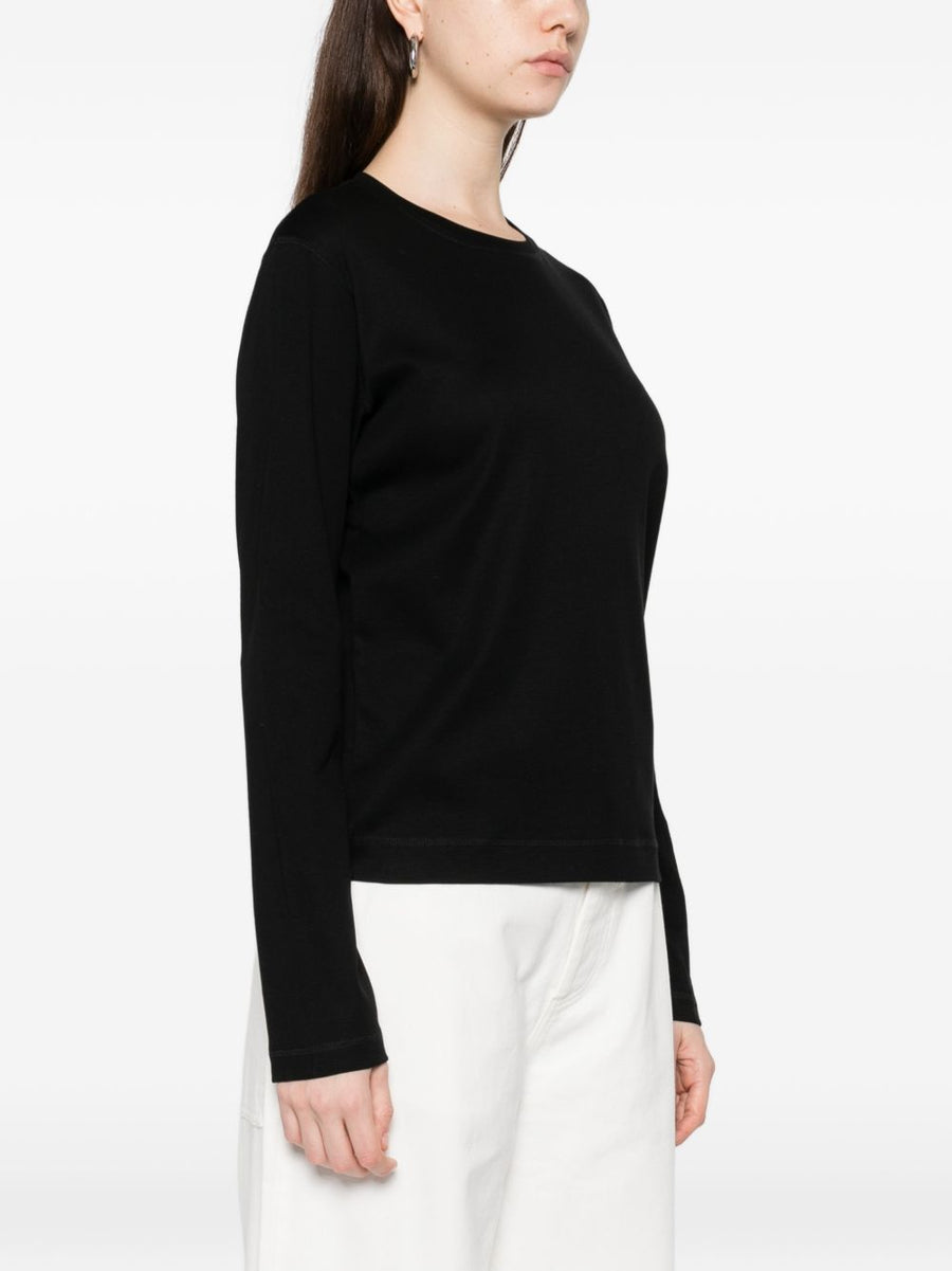 Herskind Organic Cotton Crewneck Sweater For Women Black Luxurious Everyday Topwear Spring Summer 2026 Collection