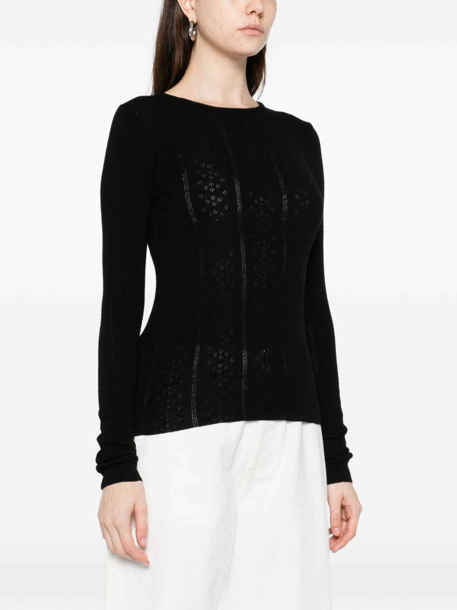 Herskind Merino Wool Crewneck Sweater For Women Breathable Cozy Knit Top OEKO TEX Certified