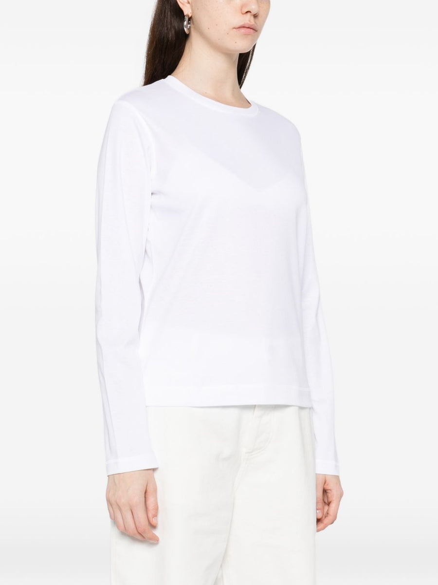 Herskind Organic Cotton Crewneck Sweater For Women, Pristine White, Breathable Everyday Essential