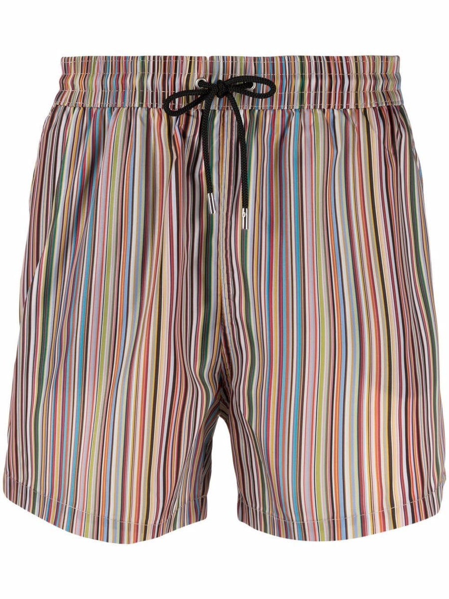 Paul Smith Signature Stripe Swim Shorts For Men Quick Dry Multicolor Beachwear Premium