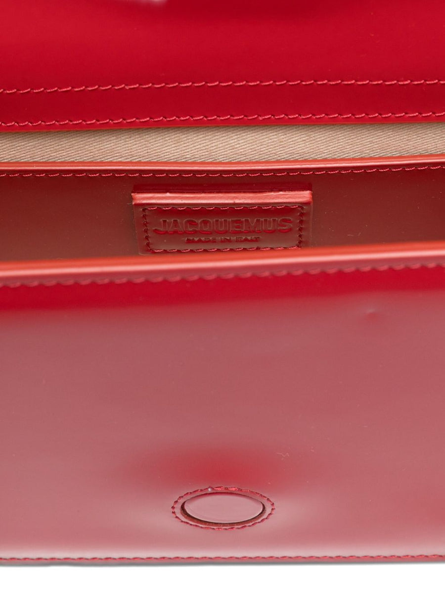 Jacquemus Le Grand Bambino Handbag Bold Red Calf Leather Compact Luxury For Women