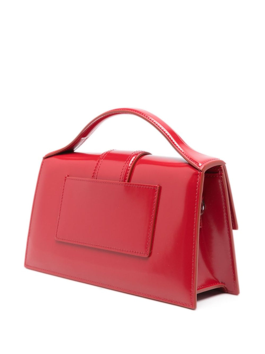 Jacquemus Le Grand Bambino Handbag Bold Red Calf Leather Compact Luxury For Women
