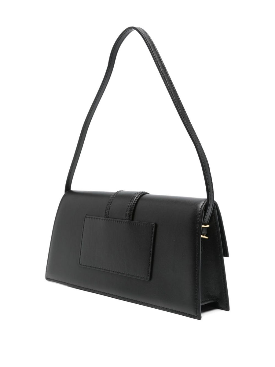 Jacquemus Le Bambino Long Leather Shoulder Bag Black For Women Minimalist Compact Luxury