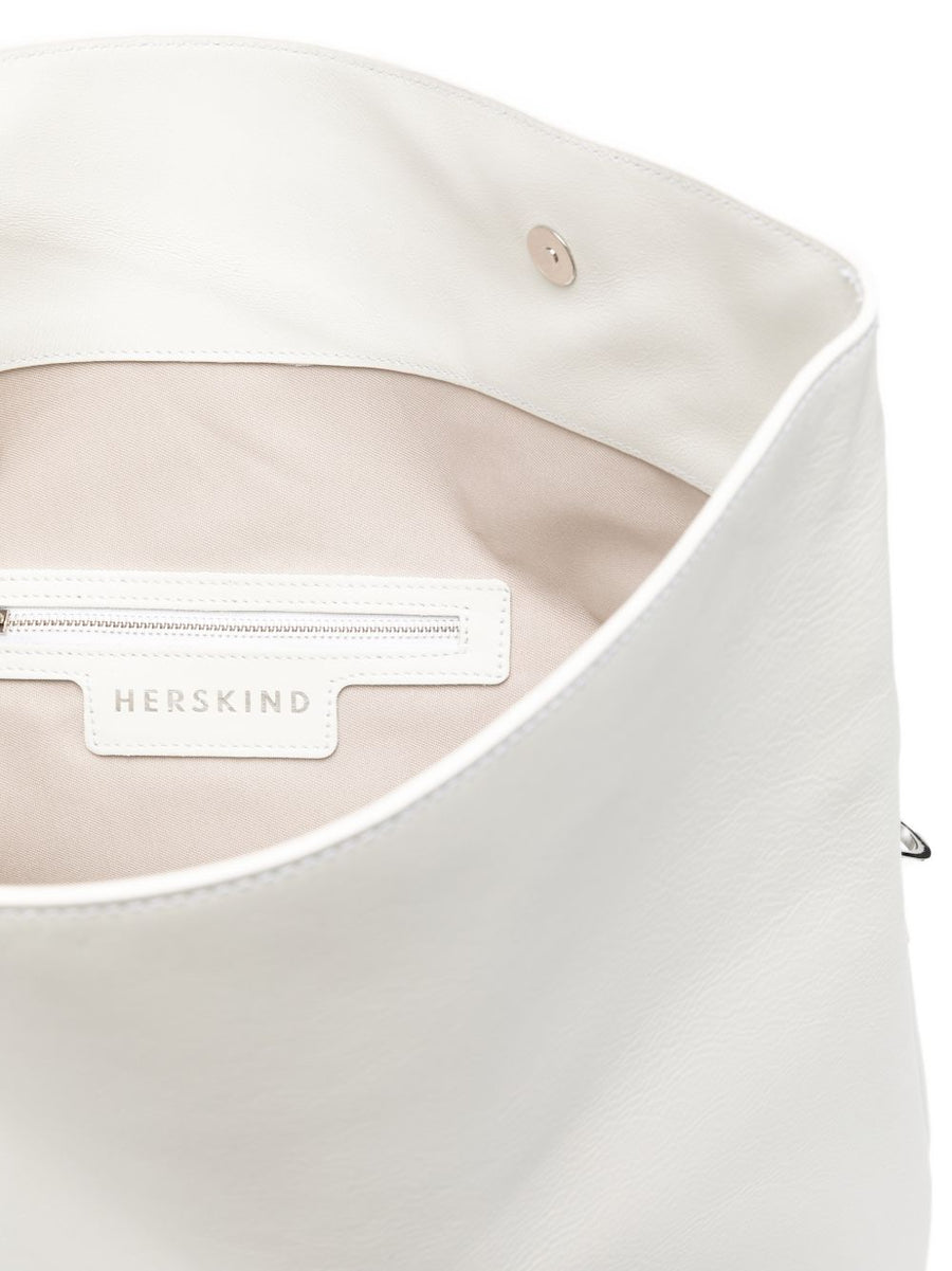 Herskind Sofia Bag Leather Shopper For Women Foldover Top Internal Pocket All Day Versatile Tote