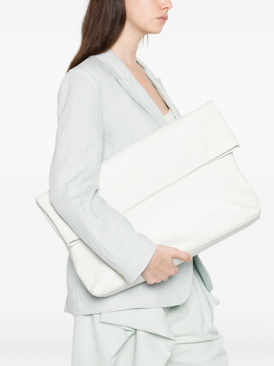 Herskind Sofia Bag Leather Shopper For Women Foldover Top Internal Pocket All Day Versatile Tote