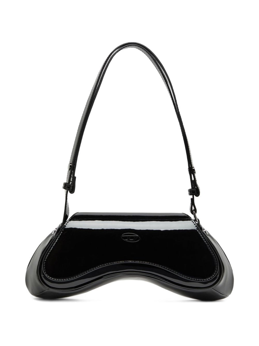 Diesel Play Crossbody Bag Black PU Exterior for Women