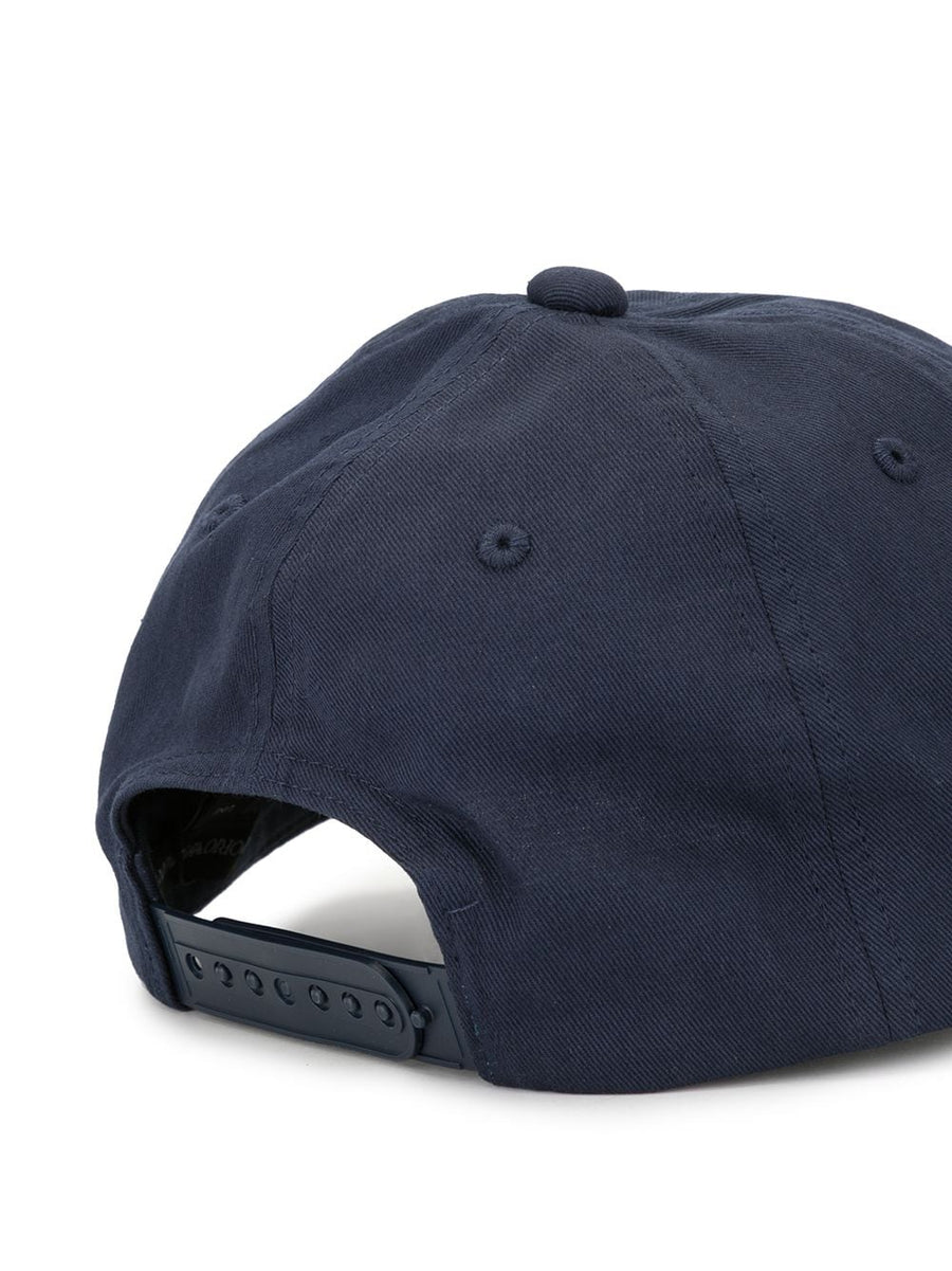 Emporio Armani Baseball Cap With Large Embroidered Eagle In Premium Navy Cotton For Men