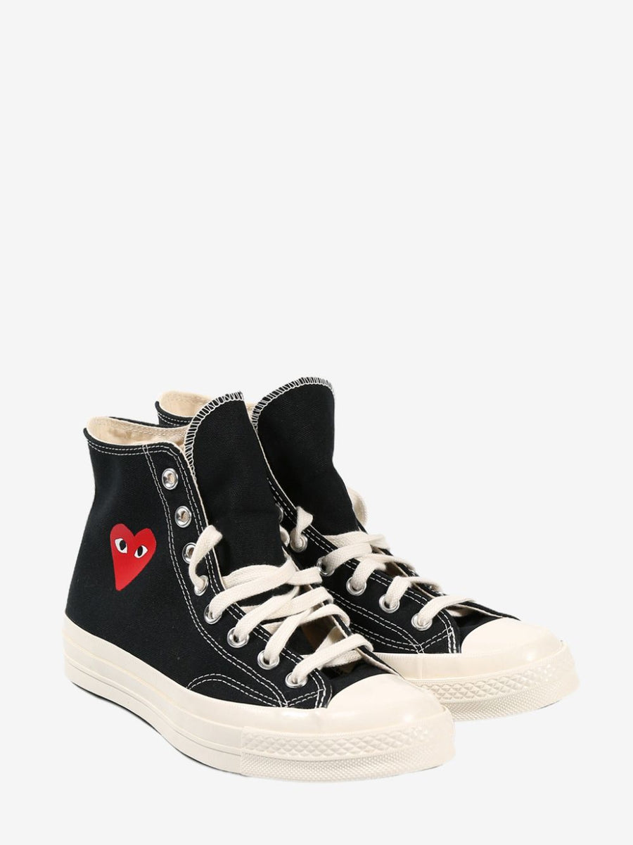 Comme Des Garcons Chuck Taylor Sneakers Black Ankle High Mens Luxury Streetwear