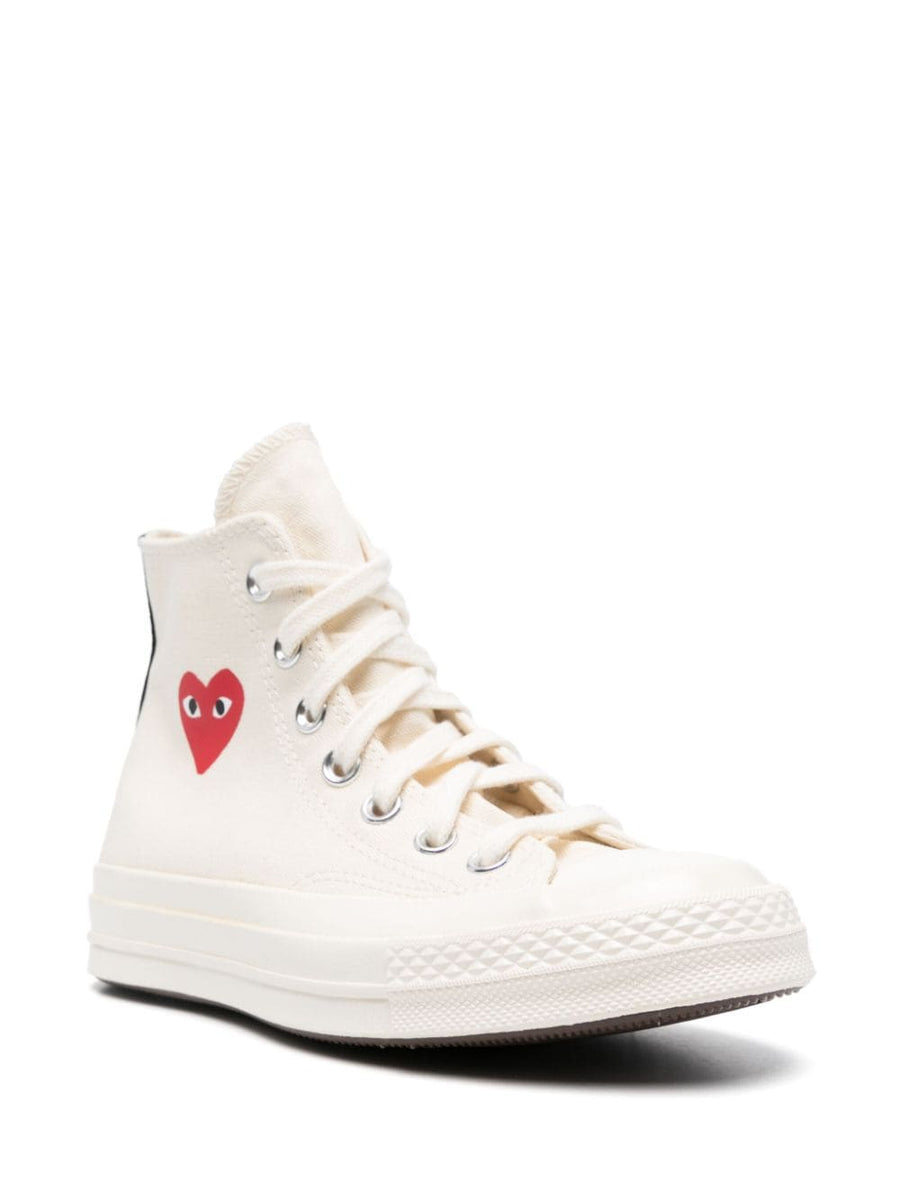Comme Des Garcons Chuck Taylor Sneakers Beige For Women Luxury Minimalist Street Style