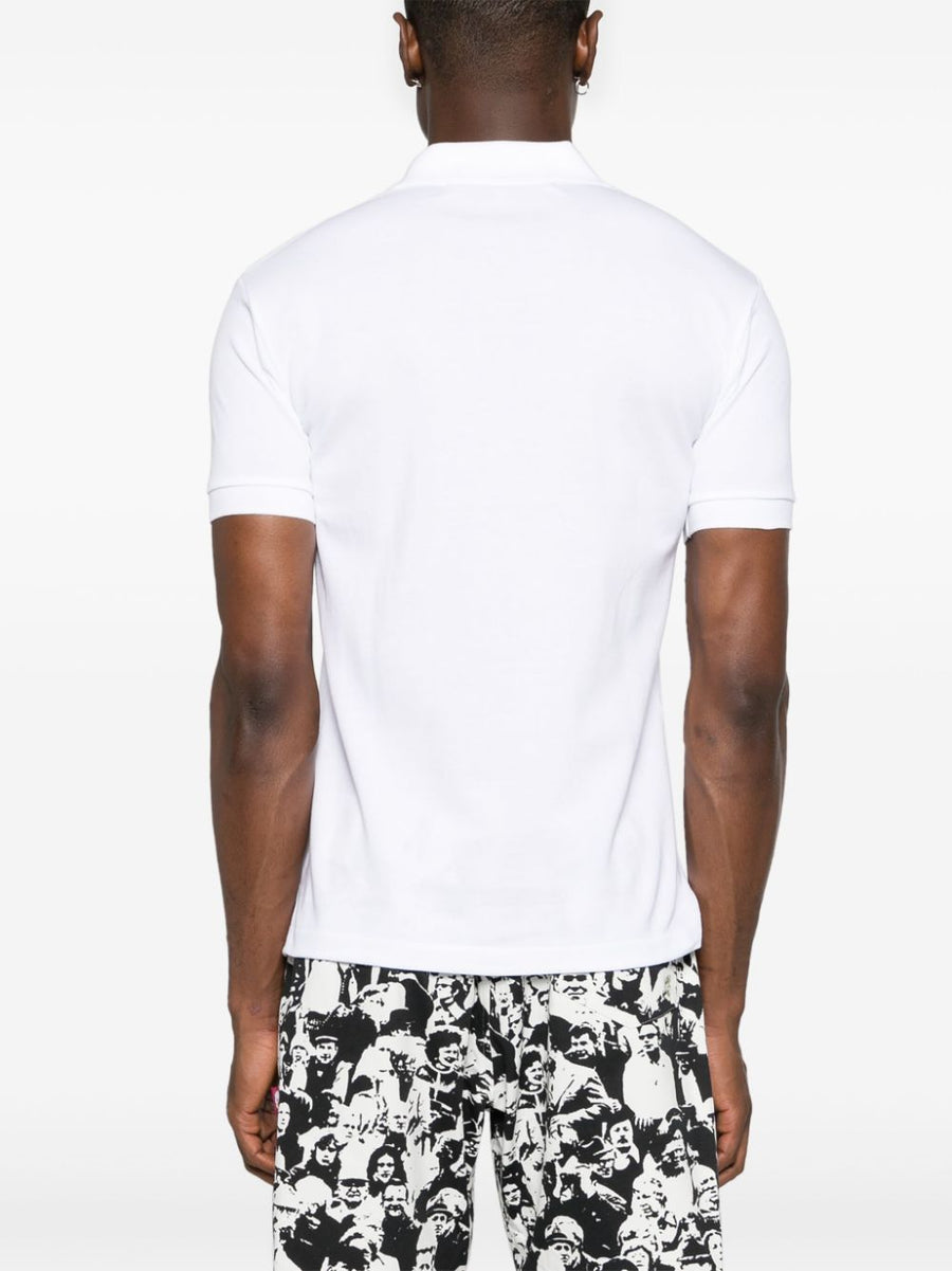 Comme Des Garcons Cotton Polo Shirt For Men White Minimalist Luxury Everyday Essential