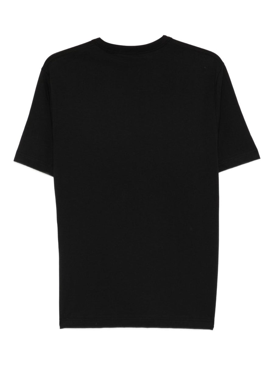 PS By Paul Smith Monkey Headphone Organic Cotton Tee For Men Minimalist Black Crew Neck Edition