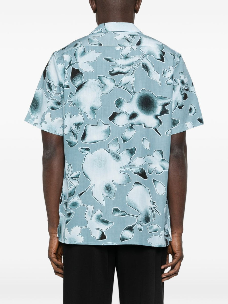 PS By Paul Smith Printed Shirt For Men Lightweight Lyocell Floral Print Breathable Summer Essential