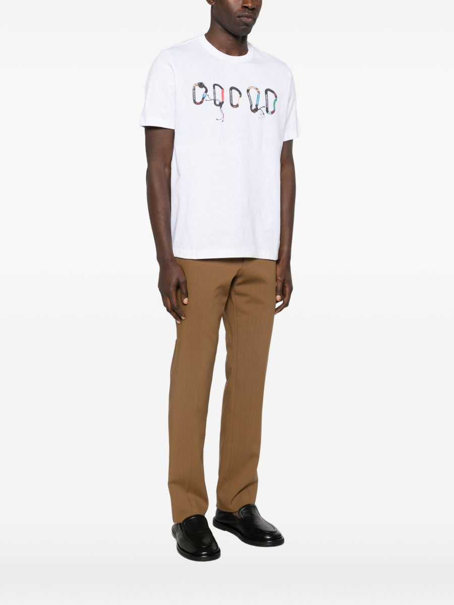 PS By Paul Smith Carabiner Graphic Organic Cotton Tee For Men Premium Everyday Essential