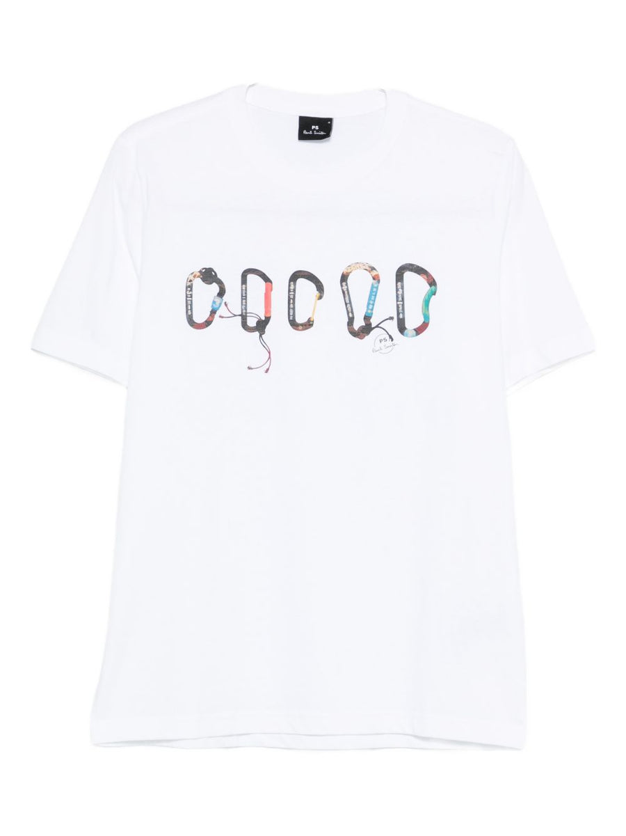 PS By Paul Smith Carabiner Graphic Organic Cotton Tee For Men Premium Everyday Essential