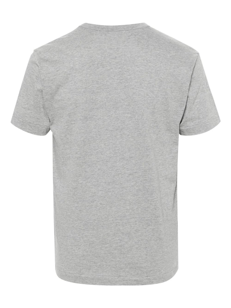 Comme Des Garcons Cotton T Shirt Lightweight Jersey Unisex Essential With Heart Patch