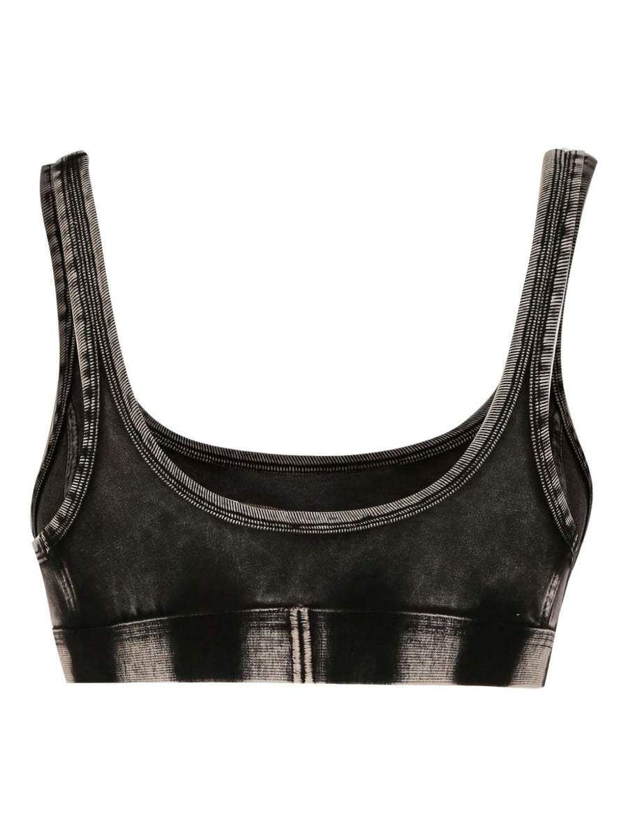Diesel Denim Bralette With Denim Print For Women Casual Everyday Comfort And Style
