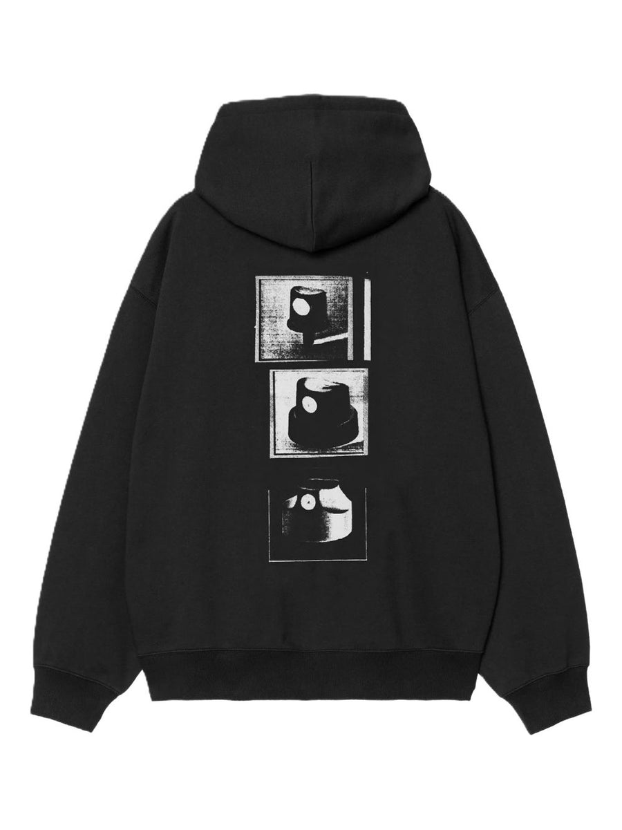 Carhartt WIP Pre Logo Cotton Hoodie With Rear Graphic Print For Streetwear Fans Men