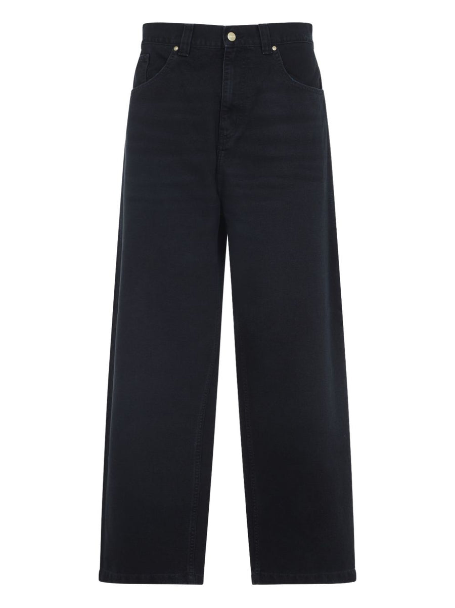 Carhartt WIP Brandon Cotton Trousers Black for Men Comfort and Versatility Everyday Wear