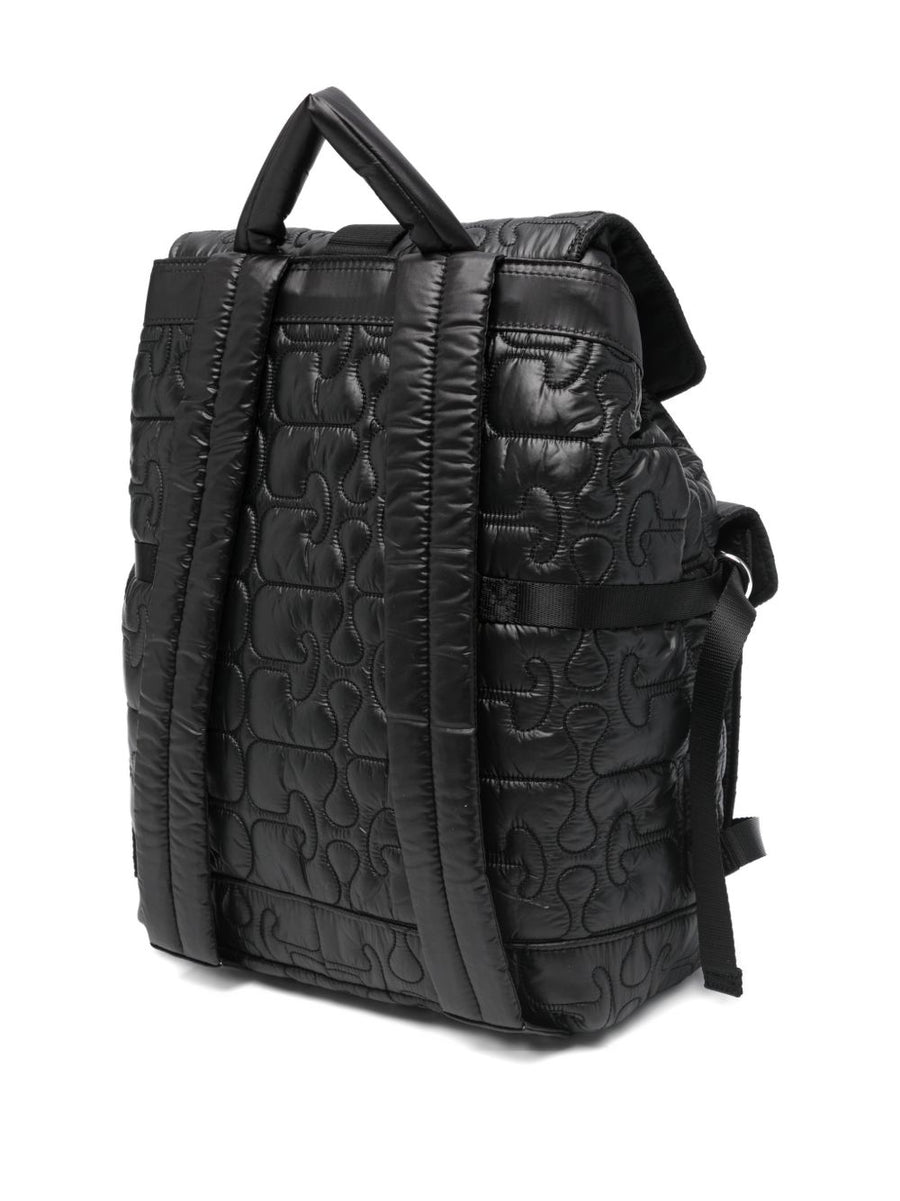 Ganni Quilted Buckle Backpack For Women Versatile Everyday Organization And All Day Comfort