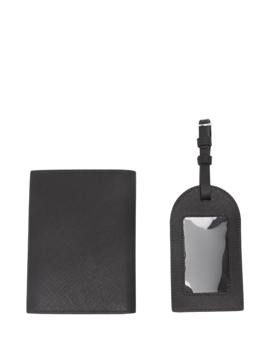 Emporio Armani Passport Holder For Travelers Luxurious Slim PU With Card Slots Gift Box