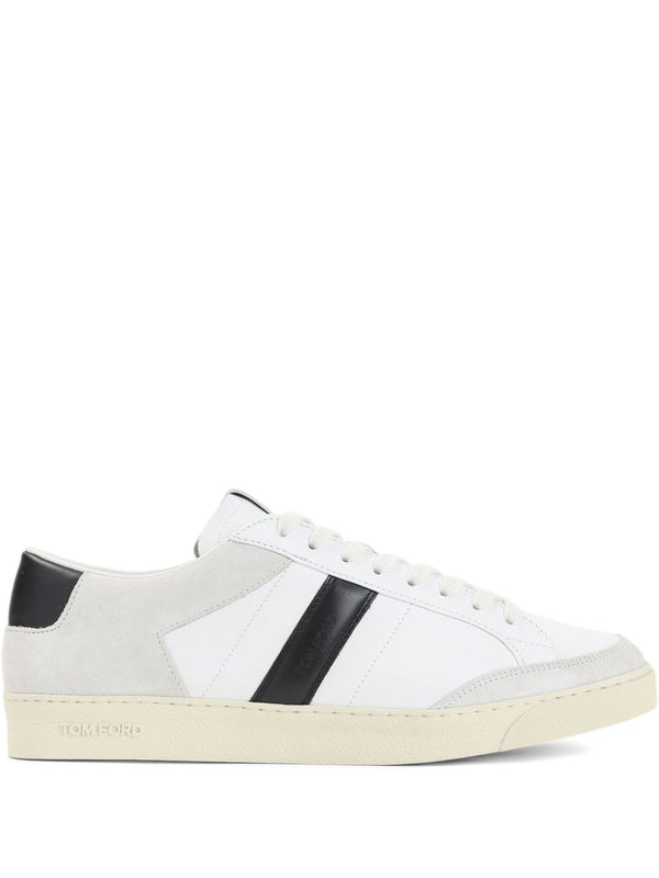 Tom Ford Blake Sneaker White Calf Leather Lace Up Shoes