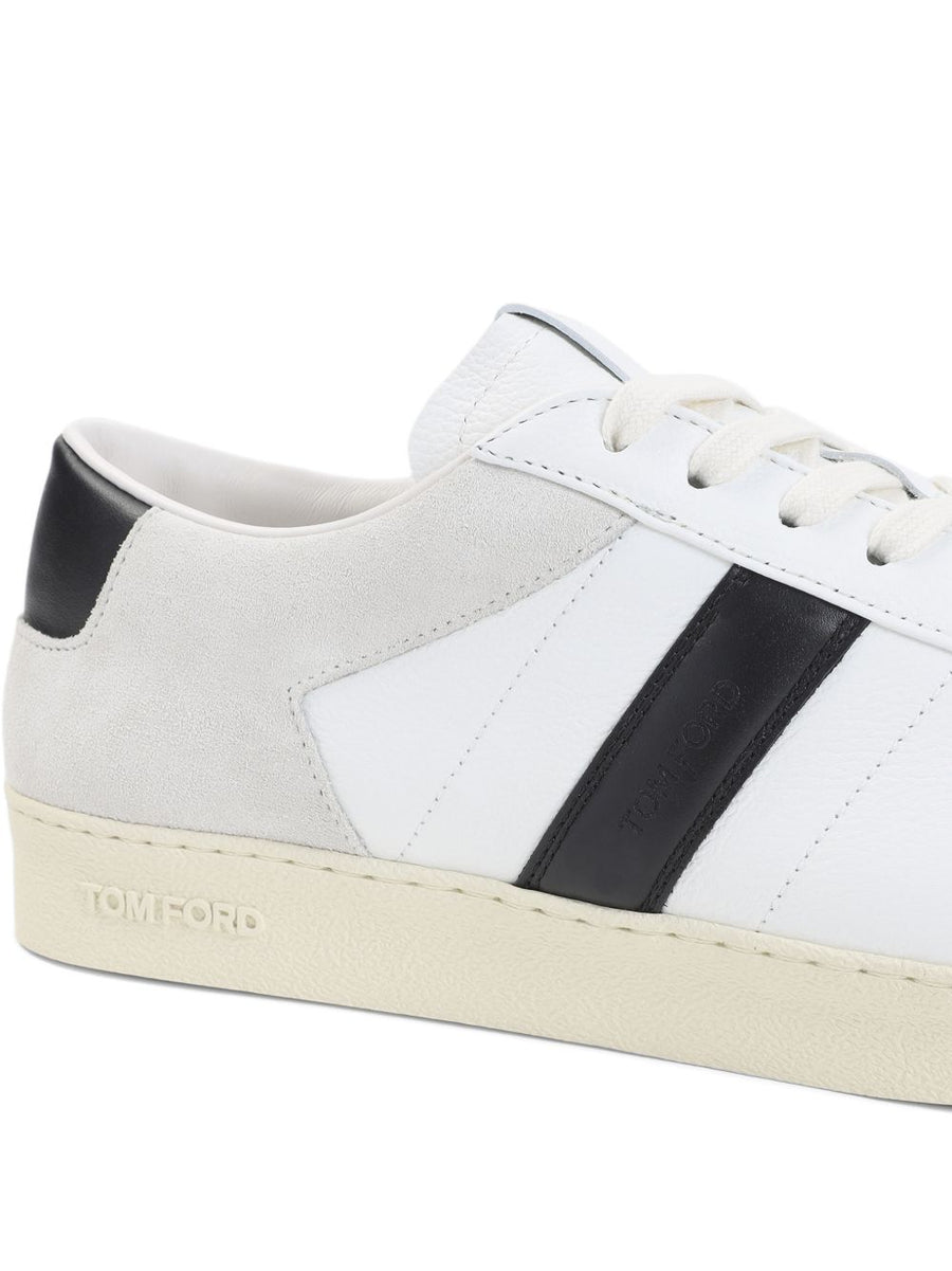 Tom Ford Blake Sneaker White Calf Leather Lace Up Shoes
