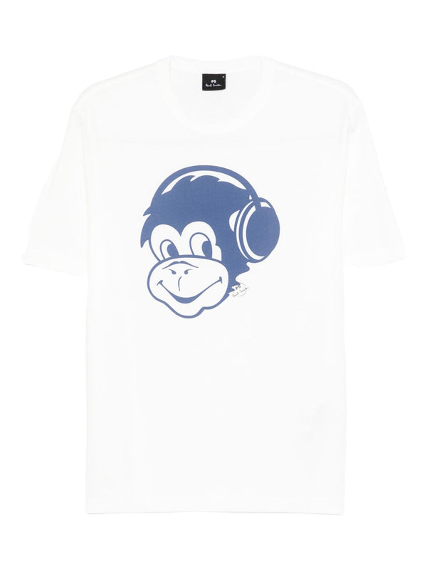 Ps By Paul Smith Monkey Headphone cotton t-shirt