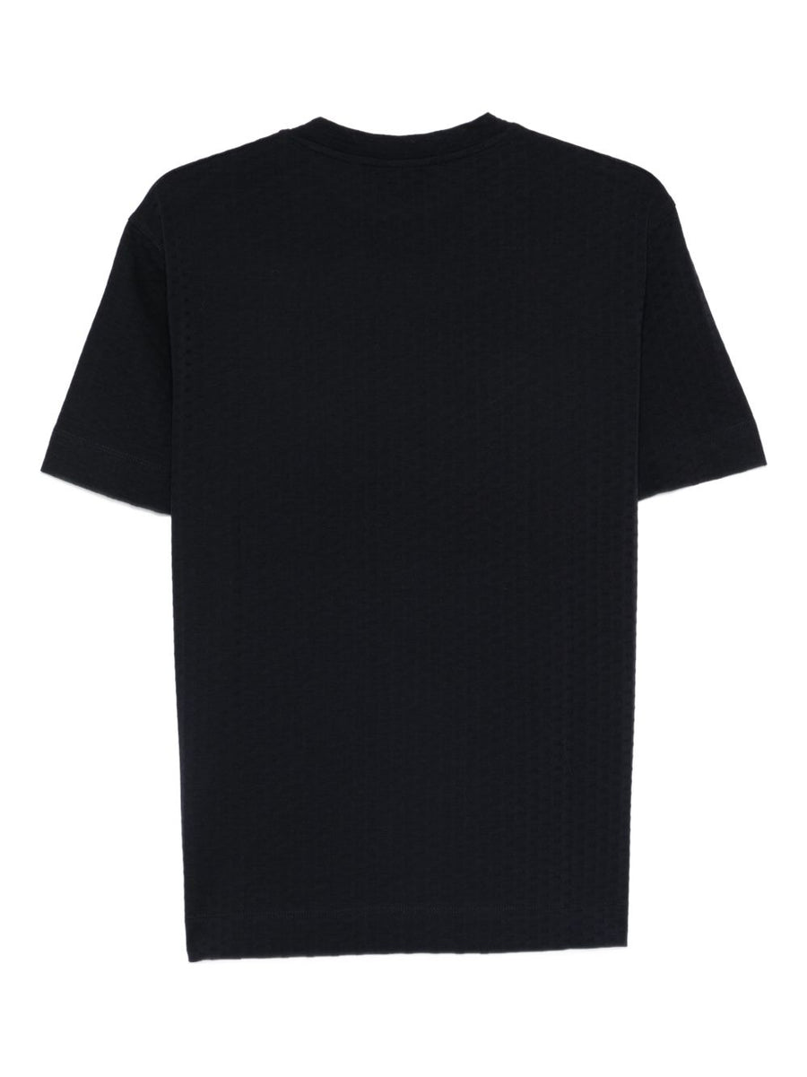 Emporio Armani Logo Cotton T Shirt For Men Premium Hundred Percent Cotton Textured Finish All Season Luxury Tee