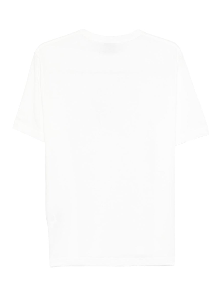 PS By Paul Smith Zebra Organic Cotton T Shirt For Men White With Signature Zebra Print