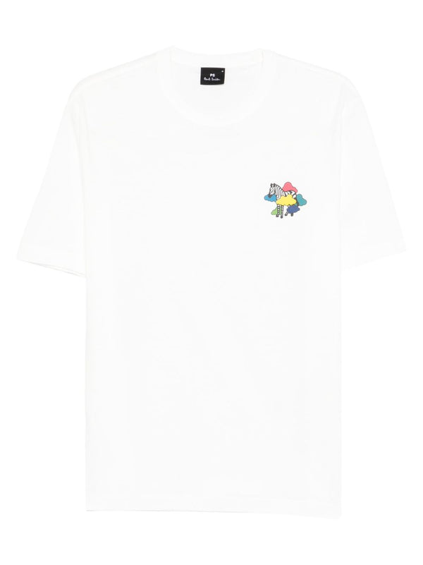 Ps By Paul Smith Zebra organic cotton t-shirt