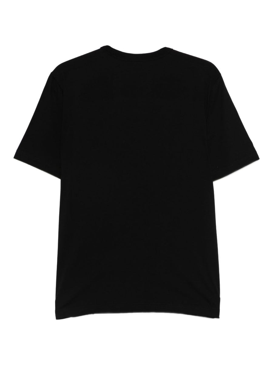 PS By Paul Smith Circles Organic Cotton T Shirt For Men Black Crew Neck Graphic Premium Tee Comfort