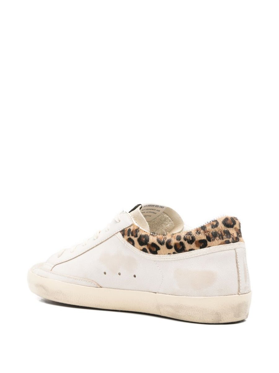 Golden Goose Super-Star Leopard Print Sneakers For Women Premium Calf Leather Comfort 2cm Heel Platform