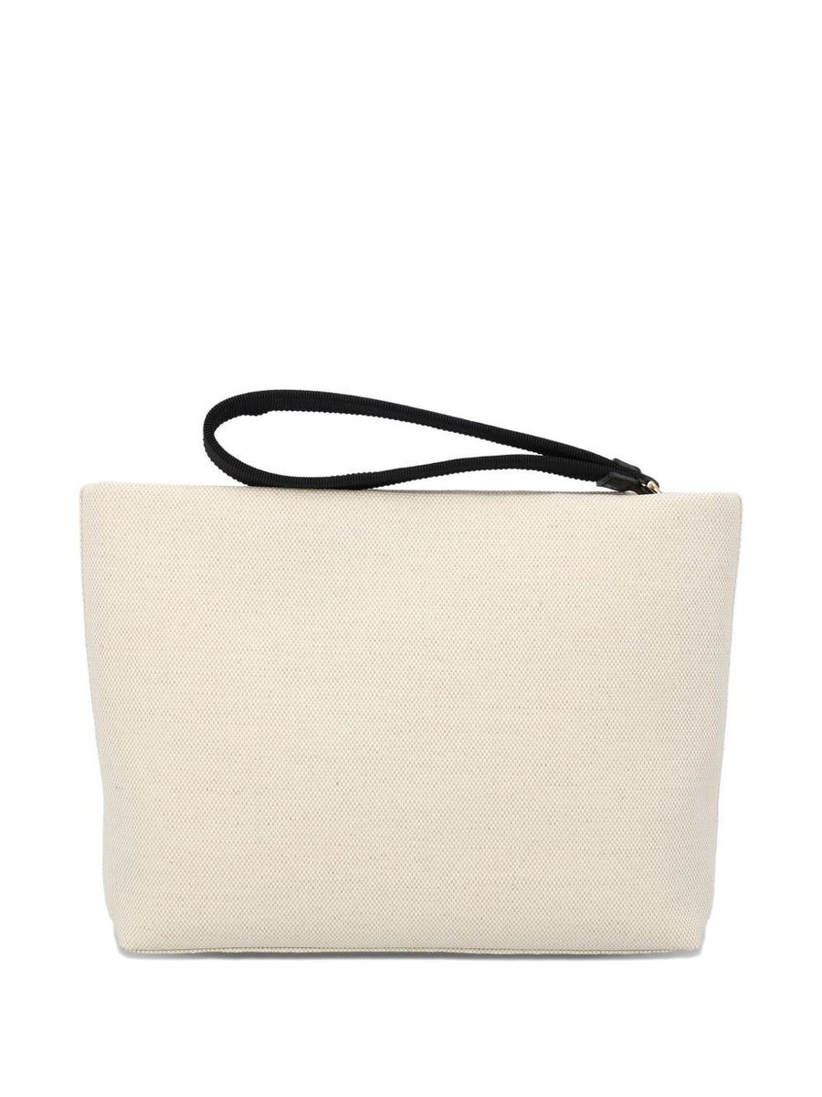 Givenchy Canvas Pouch Zip Closure Wrist Strap For Women Luxury Versatile Refined Chic