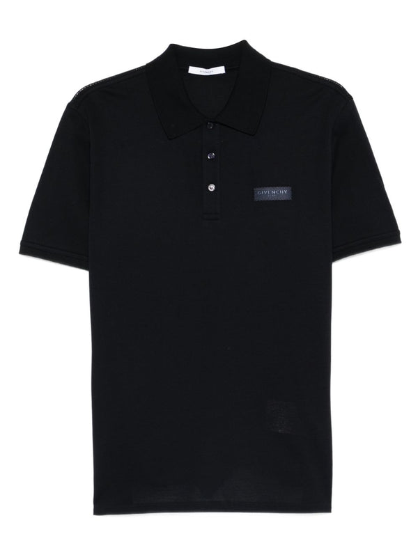 Givenchy Polo Shirt Navy 100 Percent Cotton For Men Luxury Comfort Button Front Smart Casual