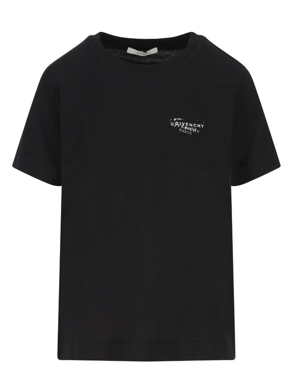 Givenchy Logo Cotton T Shirt for Women Front Print Minimalist Luxury Everyday Essential