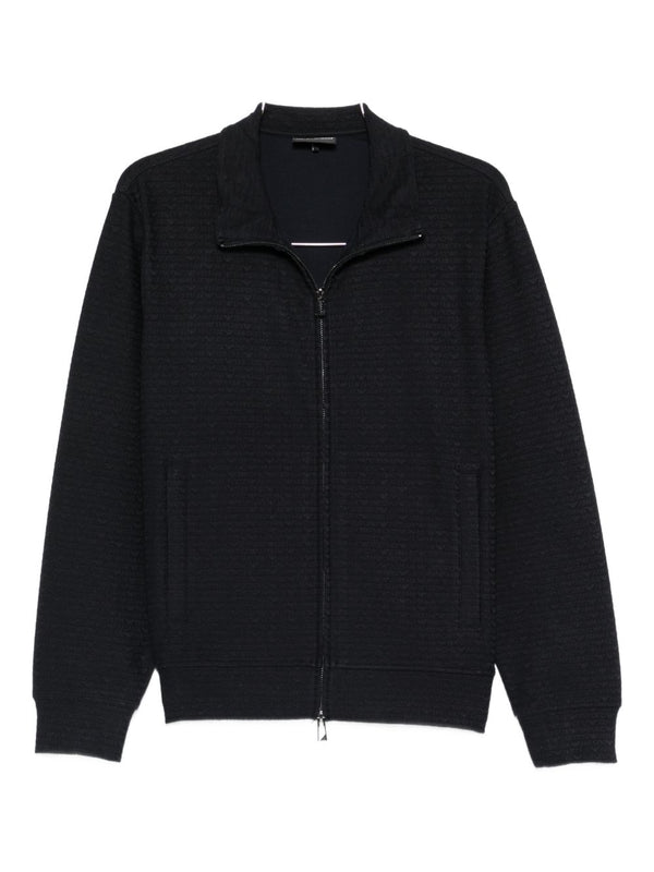 Emporio Armani Cotton blend zipped sweatshirt