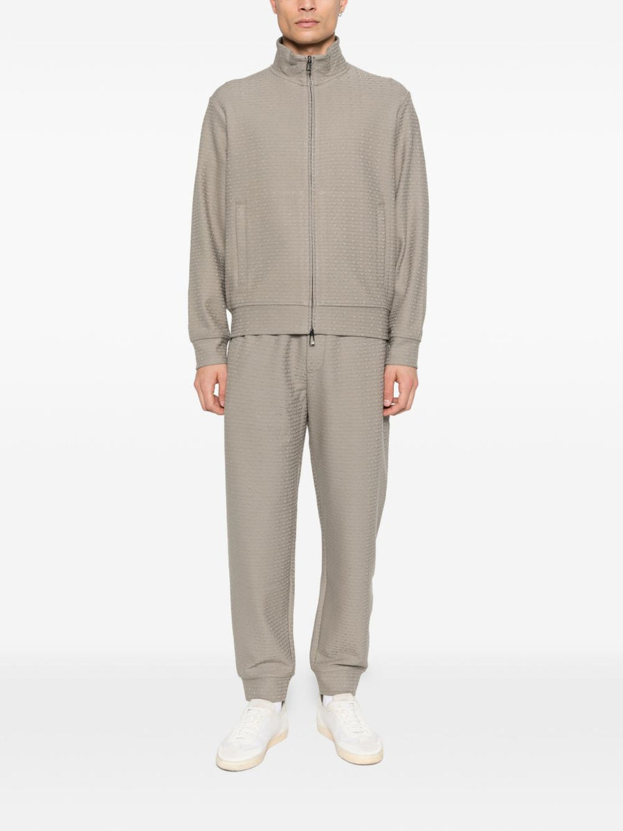 Emporio Armani Men's Luxury Cotton Blend Sweatpants With Elastic Waistband And Lyocell Comfort Grey
