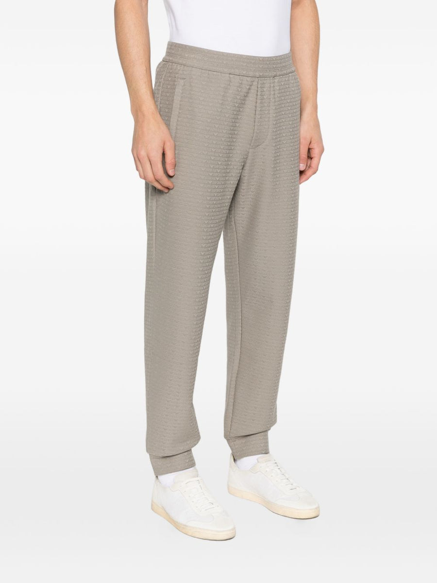 Emporio Armani Men's Luxury Cotton Blend Sweatpants With Elastic Waistband And Lyocell Comfort Grey