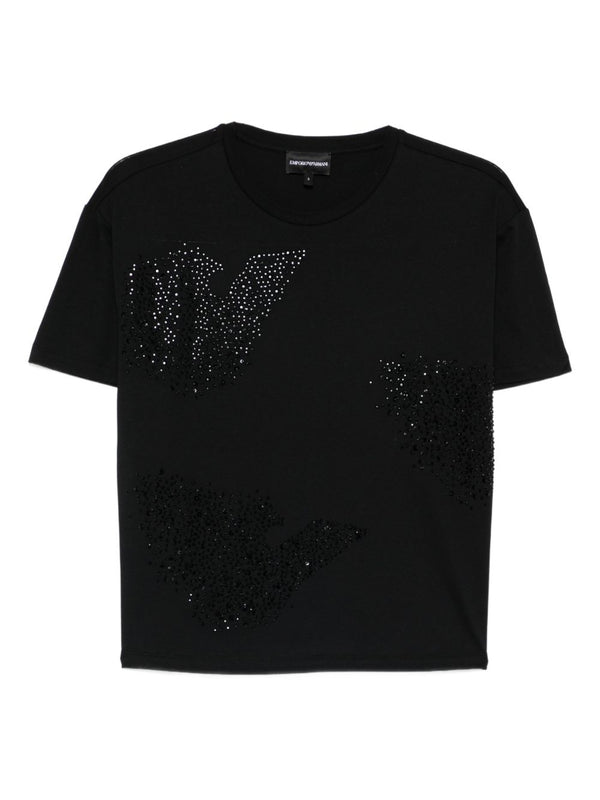 Emporio Armani Logo Cotton T Shirt For Women Premium 100 Percent Cotton Luxury Wardrobe Essential