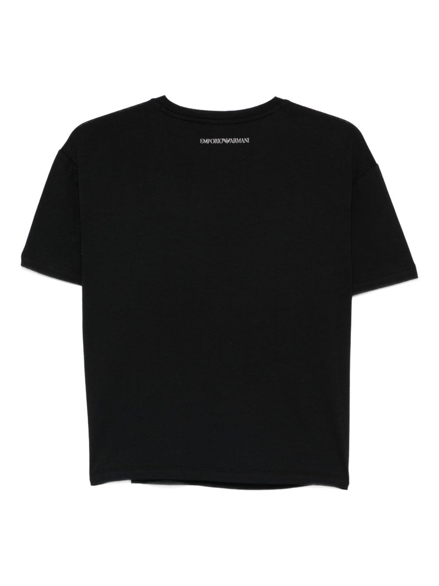 Emporio Armani Logo Cotton T Shirt For Women Premium 100 Percent Cotton Luxury Wardrobe Essential