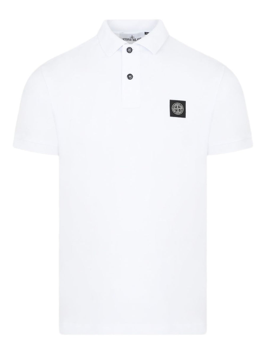Stone Island Logo cotton polo shirt