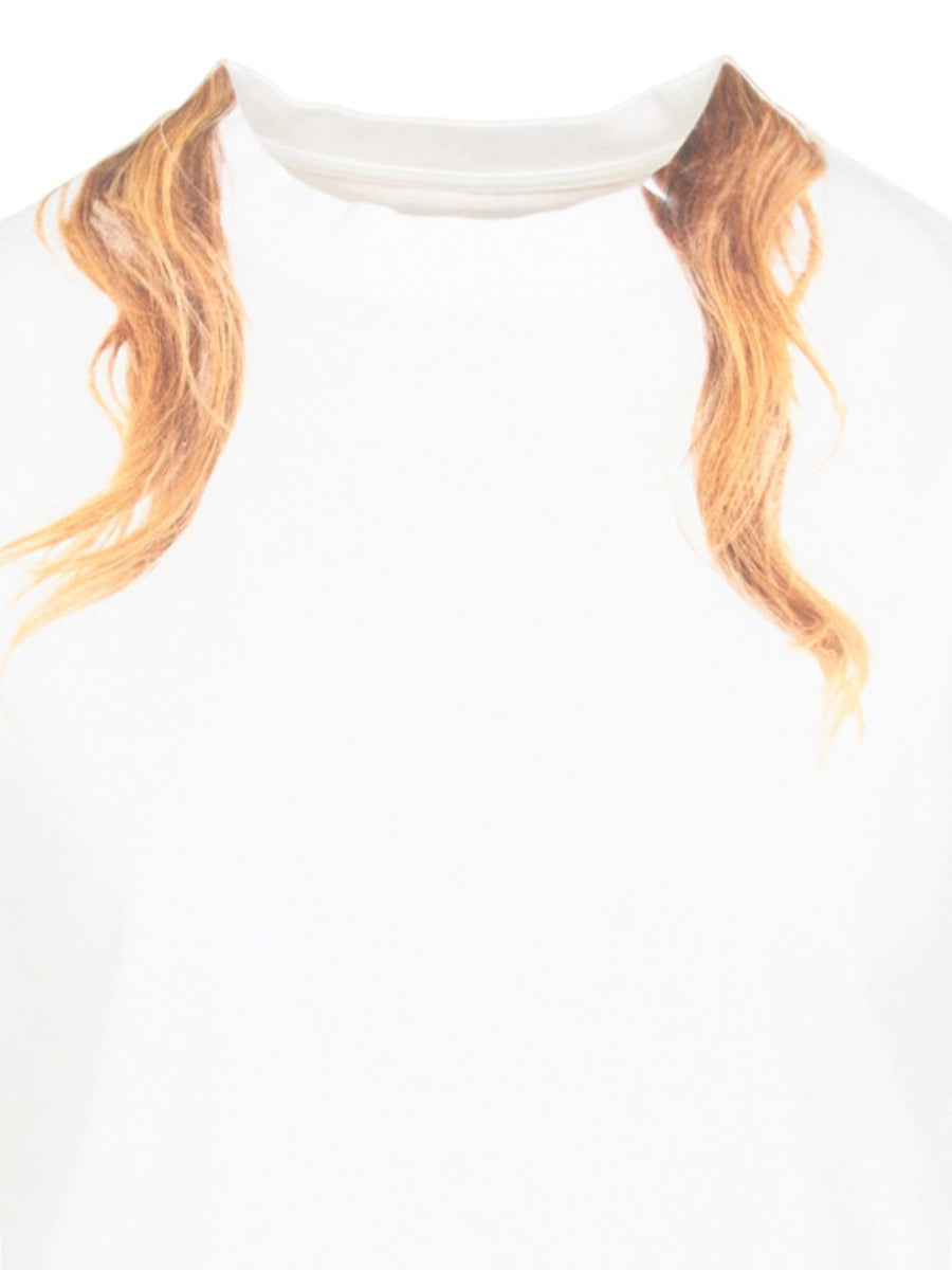 Cotton T Shirt MM6 Maison Margiela For Women Premium Off White Crew Neck Tee Everyday Luxury Essential